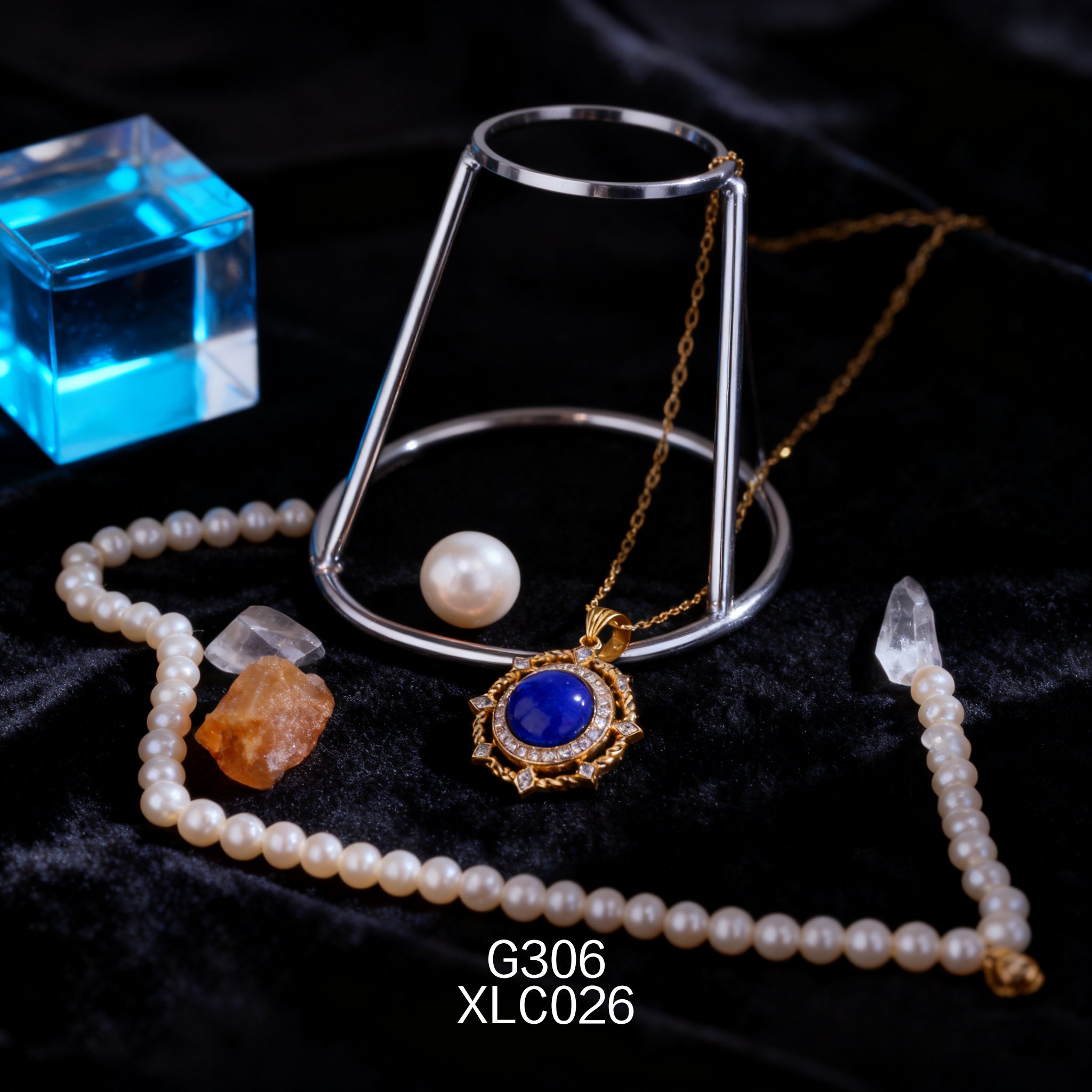 电镀黄金 13mm 圆形小众青金项链